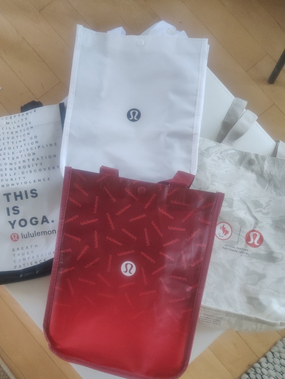 Lululemon Reusable Tote Bags X 4